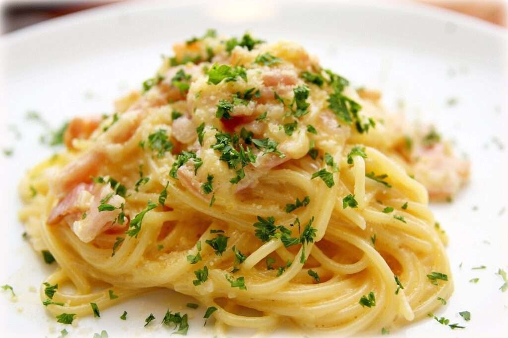 Carbonara pasta rome