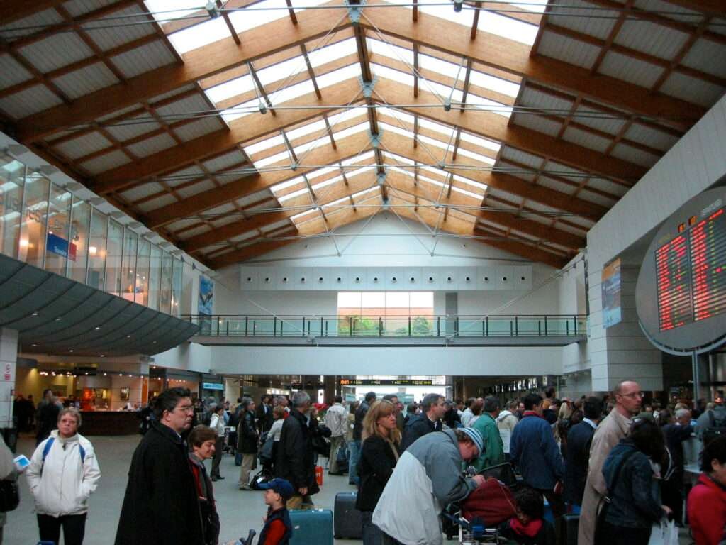 Marco Polo Airport, the main international entry point to Venice