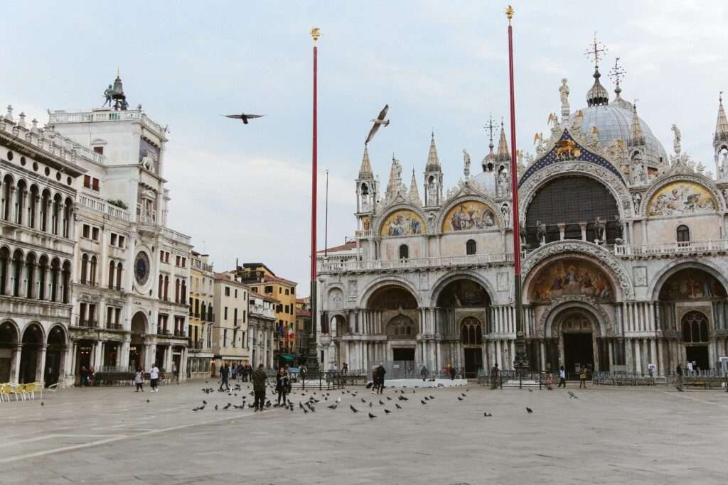 The Basilica of Saint Mark built in the 11th century