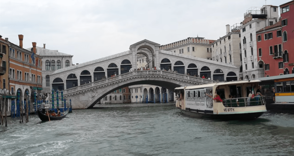 One of the greatest views of Venice and the Grand Canal can be had from the edge of the Rialto Bridge