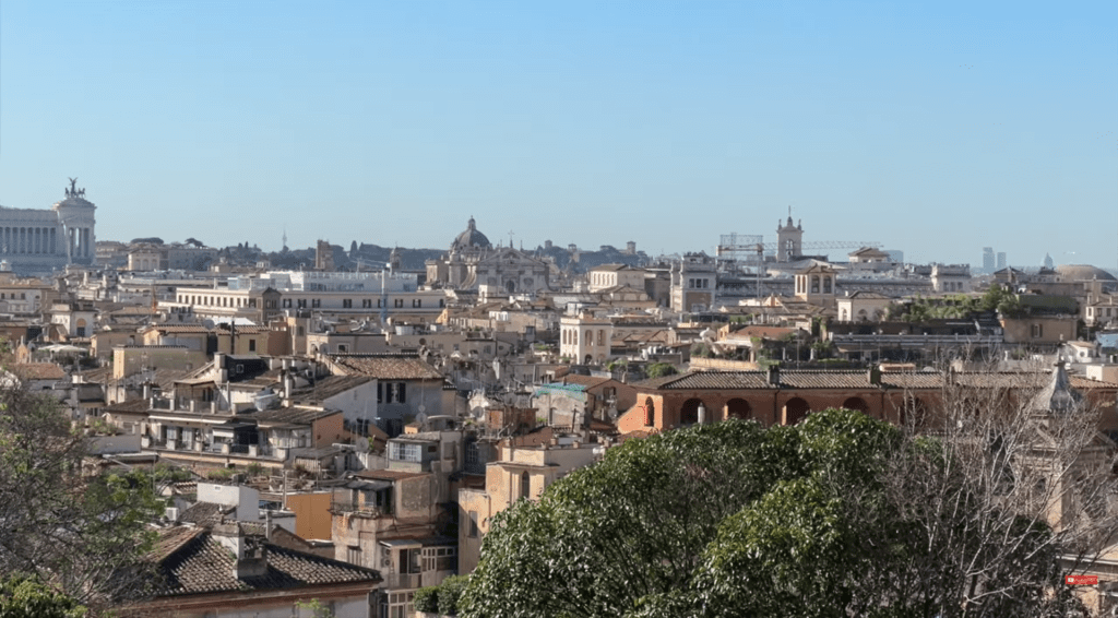 Pincio Belvedere, which provides one of the most amazing views in Rome